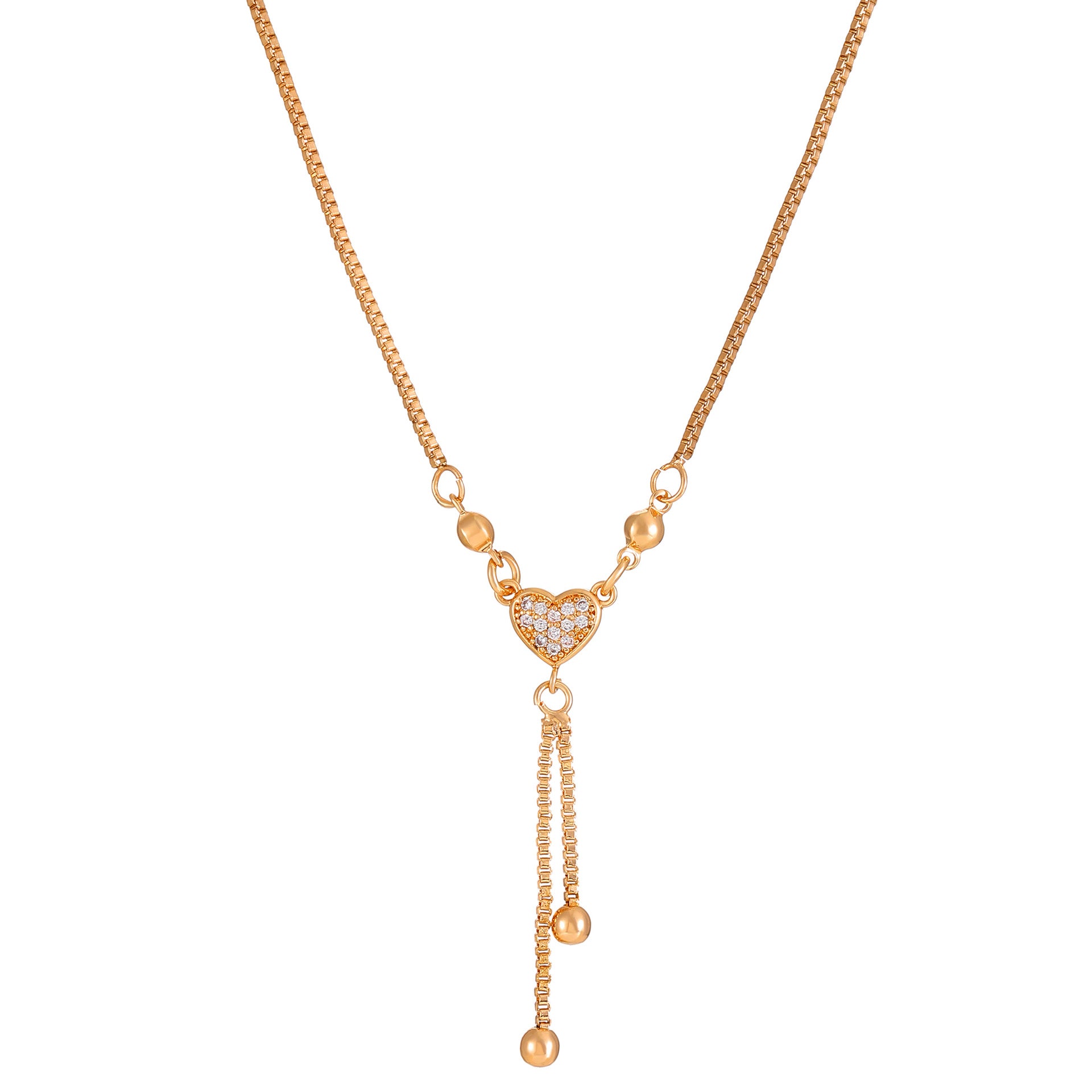 Wholesale Love Heart Vintage Butterfly Tassel Heart Shape Clavicle Alloy Necklaces